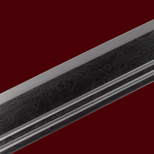 手工乾坤太极刀 高端定制太极刀 龙泉沈广隆宝剑 未开刃 商品图5