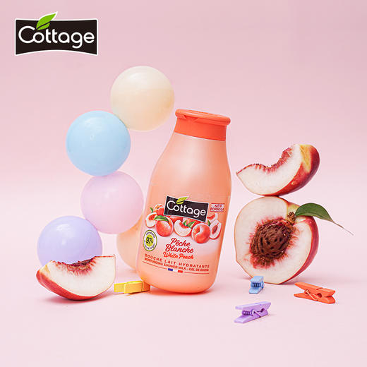 【超值2瓶装】法国cottage悠香伊 香水沐浴露 磨砂沐浴露 250ml/瓶 菠萝/西柚/白蜜桃/紫罗兰 商品图7