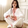 加绒加厚法兰绒暖暖套装水蜜桃草莓家居服珊瑚绒草莓睡袍居家套装 新年 商品缩略图1