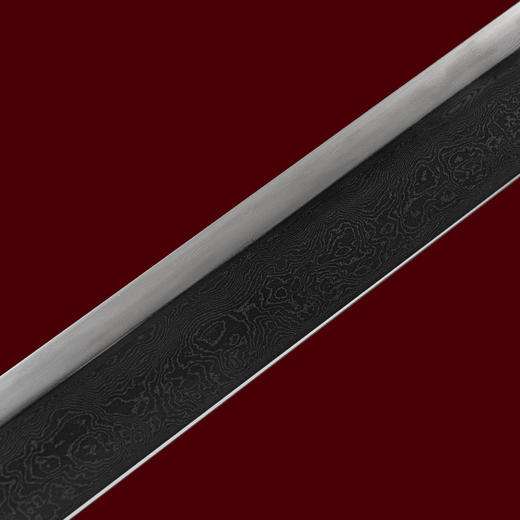 归真环首刀剑手工传统一体刀剑花纹钢刀剑龙泉沈广隆宝剑  未开刃 商品图6