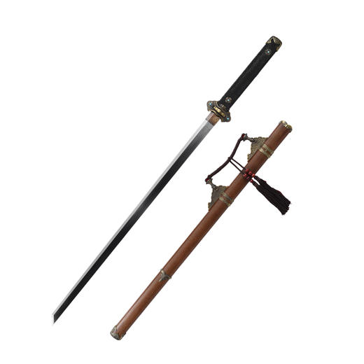 天盛唐横刀剑花纹钢龙泉沈广隆宝剑一体刀剑防身冷兵器 未开刃 商品图7