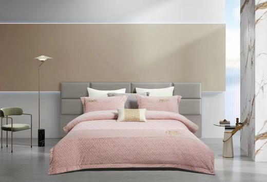 曼庭生活可可之恋牛奶绒四件套 商品图1