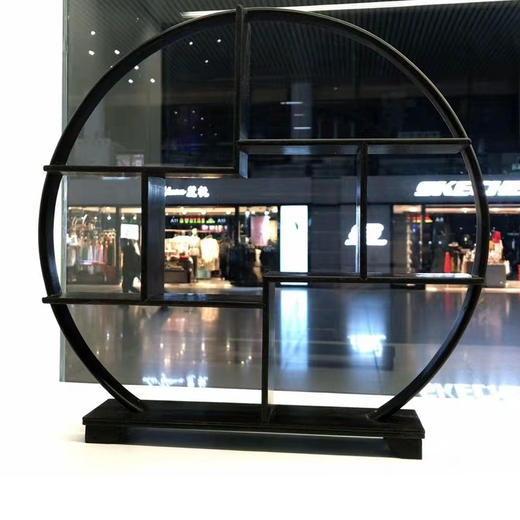 紫光檀圆形多格博古架 商品图0