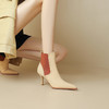法式高级感，时尚拼色尖头及裸靴WC-M7397 商品缩略图0