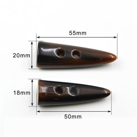 5只装 树脂牛角扣女装大衣皮草纽扣扣子冬装风衣钮扣时尚花纹外套扣毛衣 商品图3