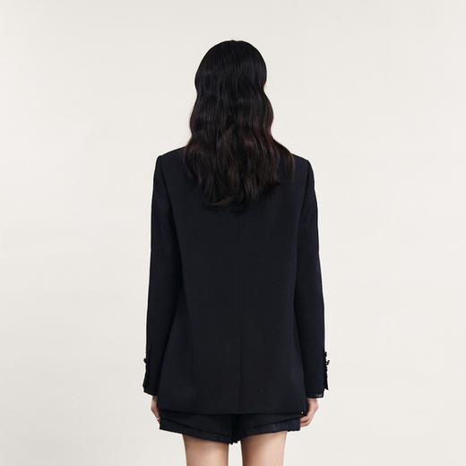 谜底西服女2024春季新款通勤风时尚宽松一粒扣西装外套241MW0073 商品图2