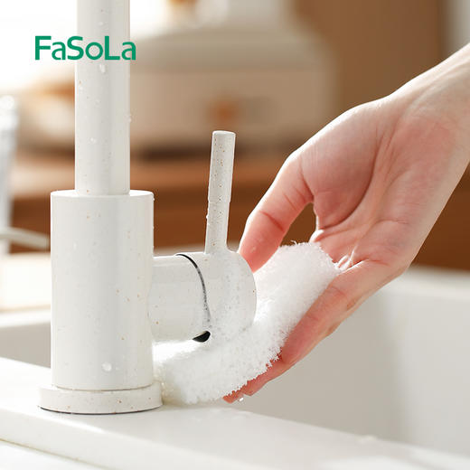FaSoLa可撕清洁海绵厨房洗碗海绵擦洗刷神器清洁擦洗碗清洁海绵刷 商品图10