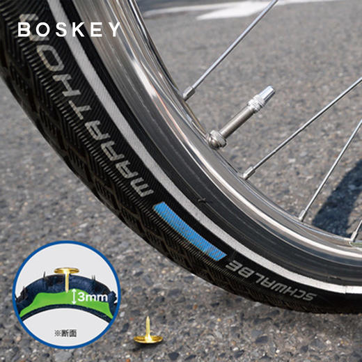 德国schwalbe 世文自行车外胎 700c马拉松防刺城市长途旅行车胎 商品图3