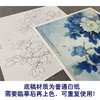 【大彩图】李晓明工笔画白描底稿斗方小品《洛浦初雨》牡丹临摹勾线花鸟线稿K047 商品缩略图3