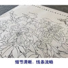 【大彩图】李晓明横幅工笔画白描底稿《姹紫嫣红》牡丹临摹勾线花鸟线稿KA27 商品缩略图4