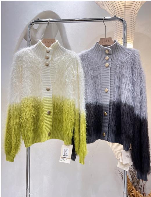 女装23秋冬新款水貂毛渐变高领毛衣外套2247- my3182▲ 商品图0