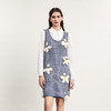 谜底针织连衣裙无袖2024春款复古文艺风花朵绣花直筒裙241MZ0312 商品缩略图0