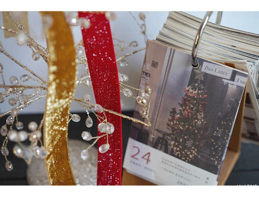 【圣诞花盒】小香风圣诞花盒全链接/针织布花盒/绒布花盒/格子花盒（22*13cm) 商品图7