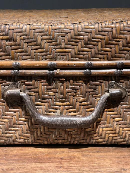 长方型藤条编老行李箱，顺丰包邮 商品图1