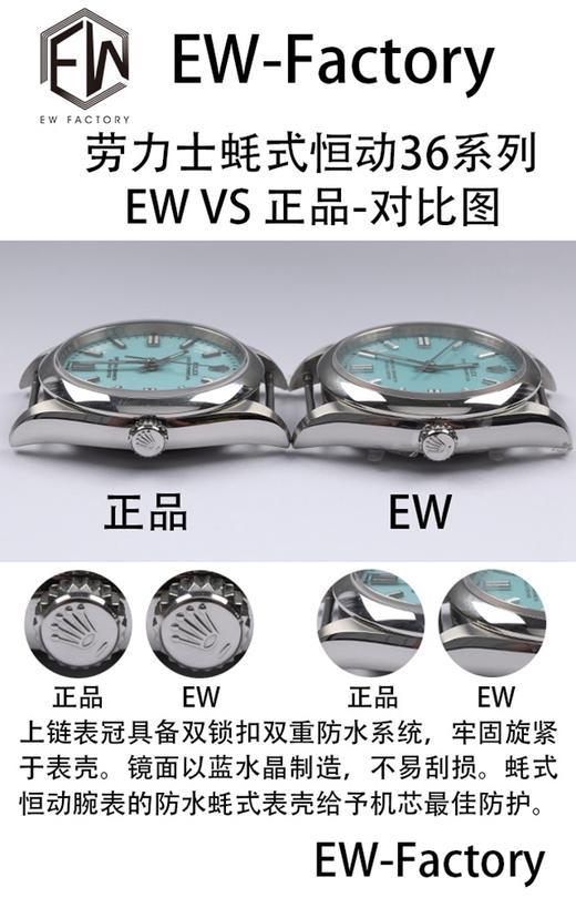 EW劳力士蚝式恒动36系列复刻手表一比一手表n厂c厂zf厂vs厂clean厂noob厂广州手表测评 商品图7