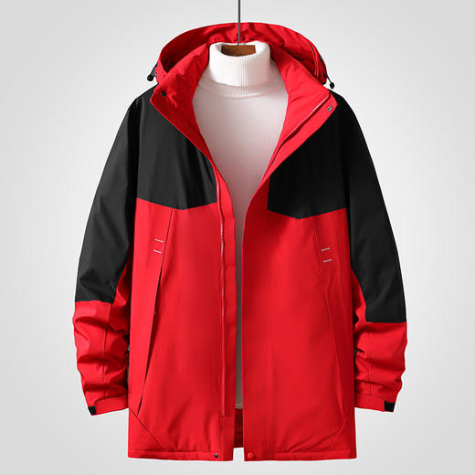 【可拆卸帽】【新款DTH】大依优型大码羽绒服短款多色休闲保暖加厚外套潮流胖子白鸭绒男装胖子上衣冬季 商品图1