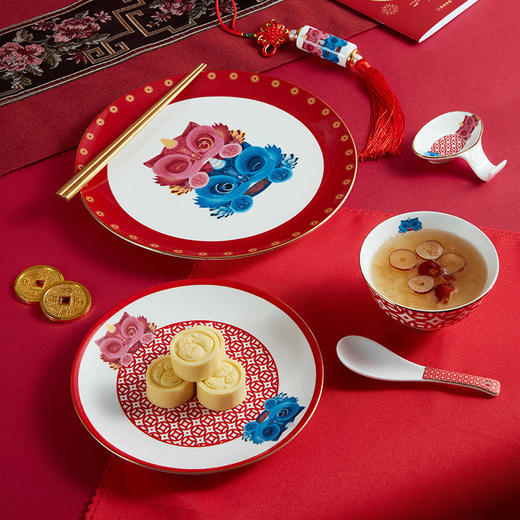 聚宝貔貅10件套餐具 商品图3