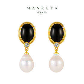 Manreya玛芮雅“罗马旧事”巴洛克珍珠耳环优雅轻奢法式小众  简约