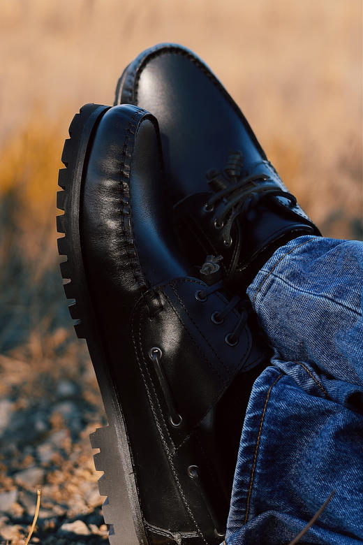 限时特价——葡萄牙原产男士温暖舒适棉内衬休闲皮鞋一脚蹬KILIMANJARO乞力马扎罗-黑色 商品图10