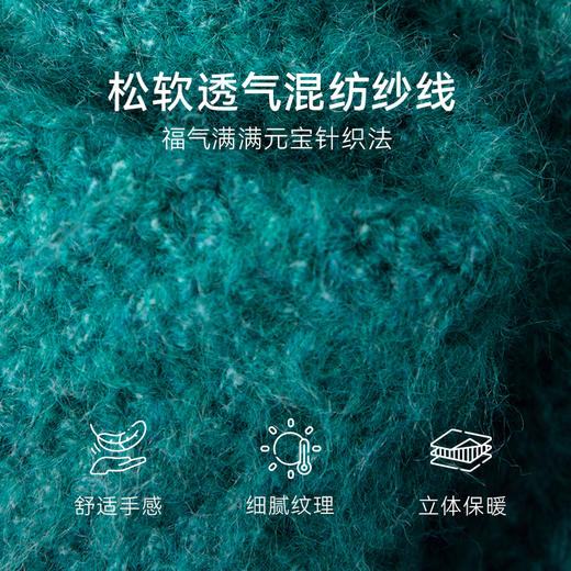 【严选】诗凡黎冬圆领宽松H廓形套头衫7EA433521 商品图4