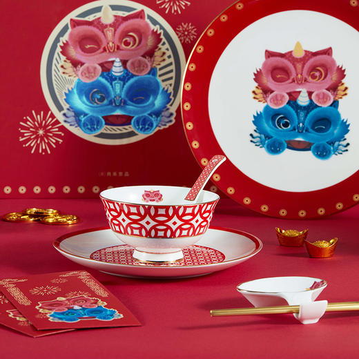 聚宝貔貅10件套餐具 商品图2