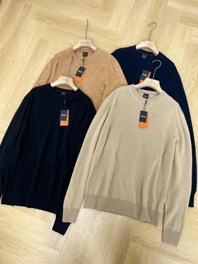 L（150-170斤）原单HUGO BOSS 新款男版羊毛混纺毛衣