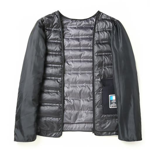 【可拆卸羽绒内胆】【新款DLC】大依优型大码男翻领羽绒服商务夹克拉链外套男休闲加肥加大上衣胖子显瘦冬装 商品图2