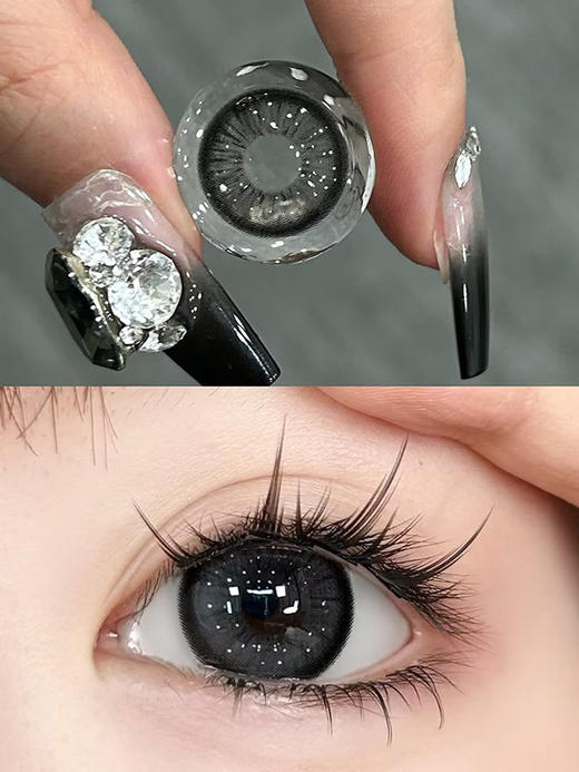 Jellydoll 暗黑世界 半年抛 两片 14.5mm 参考着色13.8mm 基弧8.6 含水38% 新锐国货 商品图3