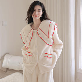 秋冬【小红书新款法兰绒睡衣】柔软保暖 加厚家居服套装女 新年
