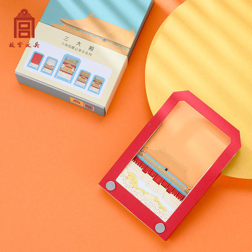 故宫文具文创三大殿建筑3D手撕纸雕便签本便利贴创意宫廷国潮创意商务礼赠学生老师礼品暑期毕业季伴手礼 商品图2