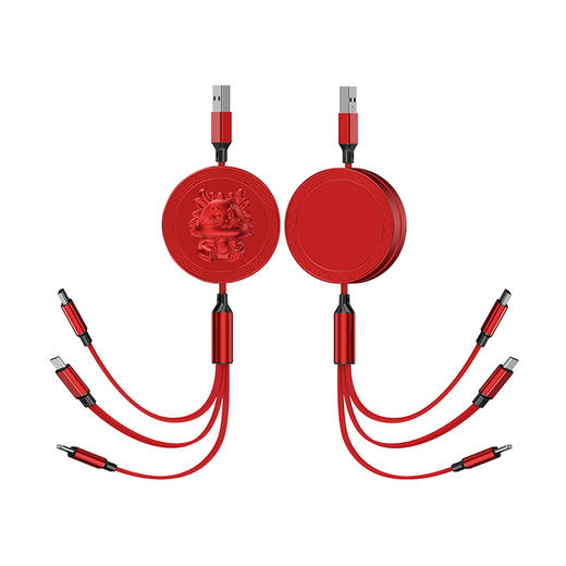 十足酷龙年超级快充三合一数据线H08 商品图8