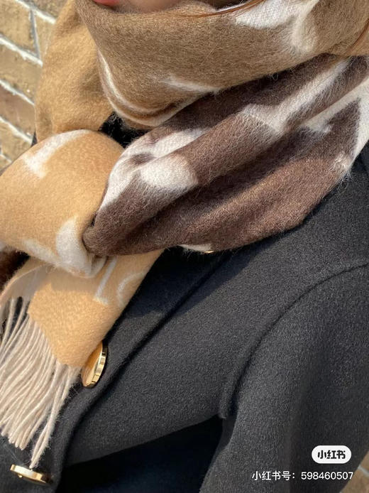 Lv渐变围巾-驼色 商品图6