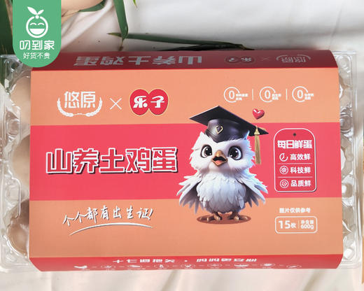 【预售-12月29日配送】悠原×乐子山养土鸡蛋/1份（600g*2盒，每盒15枚）生产日期：12月24日左右 商品图4