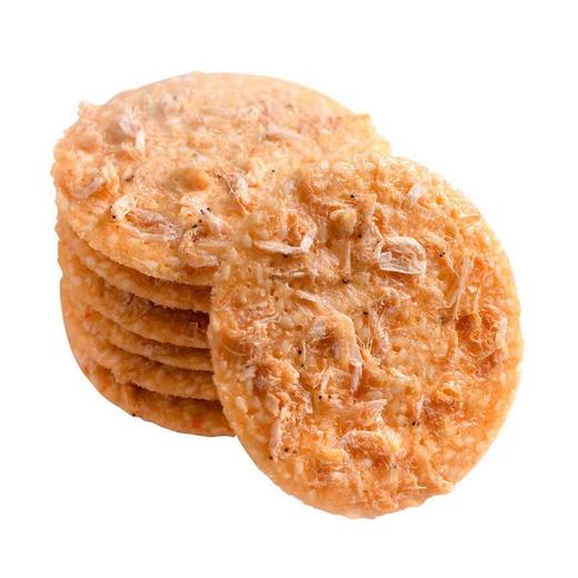 【咔嚓酥脆！日式鲜虾饼】非油炸香脆山药虾皮芝麻薄饼脆饼虾混虾芝麻薄片脆饼干网红零食200克/盒 商品图3