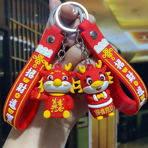 【挂饰小礼品❗️蛇年钥匙扣】国潮卡通创意喜庆蛇生肖挂件学生书包新年礼盒年货礼盒 商品图2