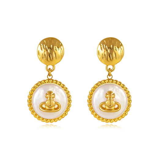 Manreya玛芮雅“土星光晕”巴洛克珍珠耳环优雅轻奢法式小众  简约 商品图2