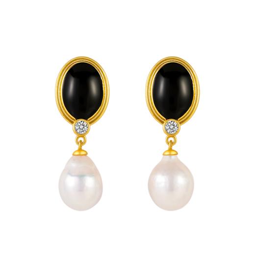 Manreya玛芮雅“罗马旧事”巴洛克珍珠耳环优雅轻奢法式小众  简约 商品图1