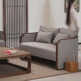 沙发套组｜北美黑胡桃木  新中式沙发  造型典雅
