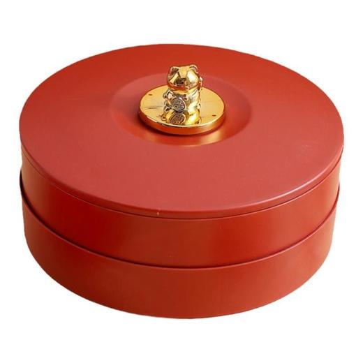 新款过年果盘家用客厅新年糖果盒结婚坚果干果盘分格零食盘瓜子盒 商品图8