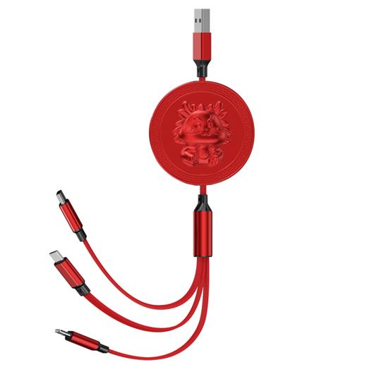 十足酷龙年超级快充三合一数据线H08 商品图7