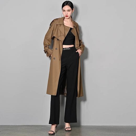 法式高级中长款风衣外套女新款小个子英伦风气质上衣 商品图1