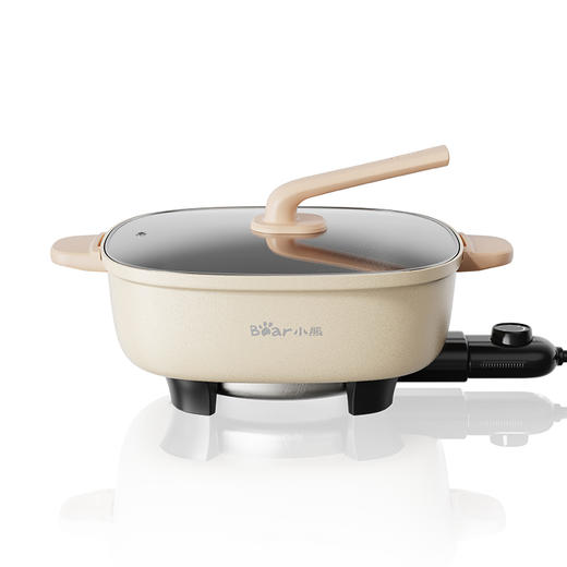 【小程序】小熊(Bear)鸳鸯锅 电火锅 多用途锅 电煮锅 多功能锅一体家用电热锅料理涮肉锅火锅锅具 米白色鸳鸯锅DHG-D60F1 6L 商品图12