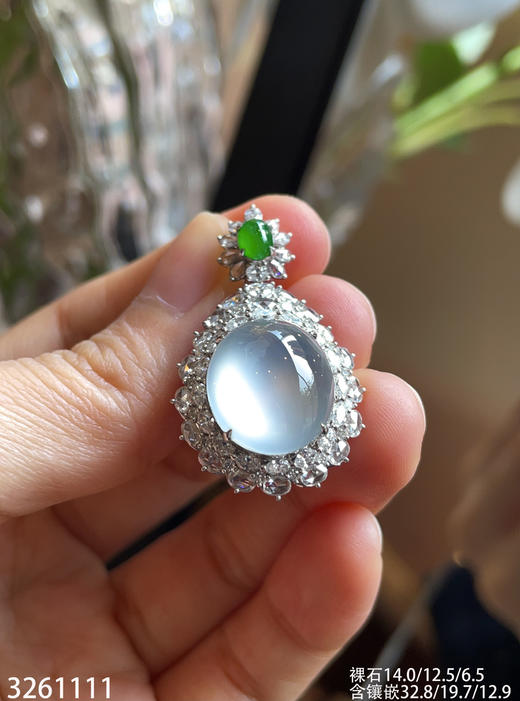 玻璃种蛋面吊坠   86999【3261111】 商品图3