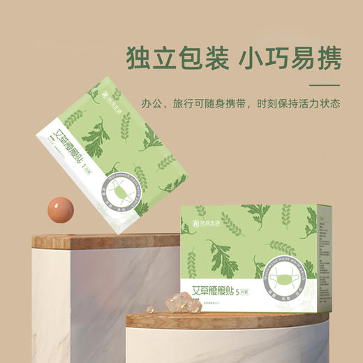 【艾草腰腹贴】暖腰暖腹 持久发热腰腹贴 放松肌肉 告别不适 缓解姨妈期腰疼 全面养护 天然草本成分 一盒5片 商品图3