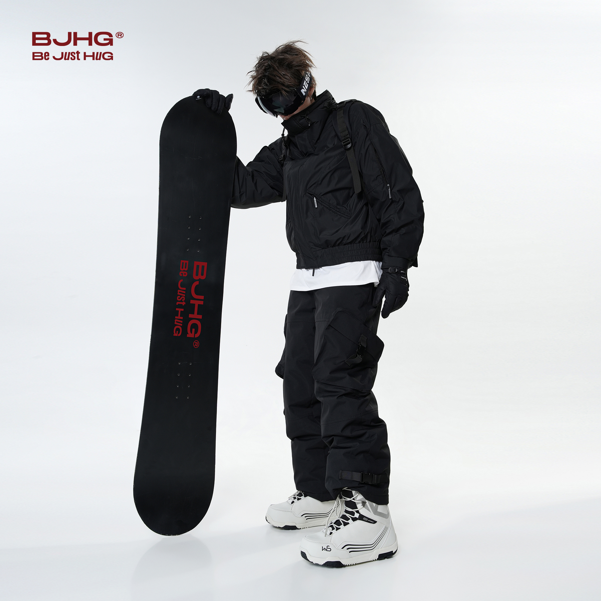 BJHG不计后果工装羽绒裤男款冬季外穿90白鸭绒直筒休闲户外冲锋裤