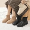 ZHR衍缝格纹保暖雪地靴女2023冬季新款韩版长绒柔软舒适女靴百搭 商品缩略图12