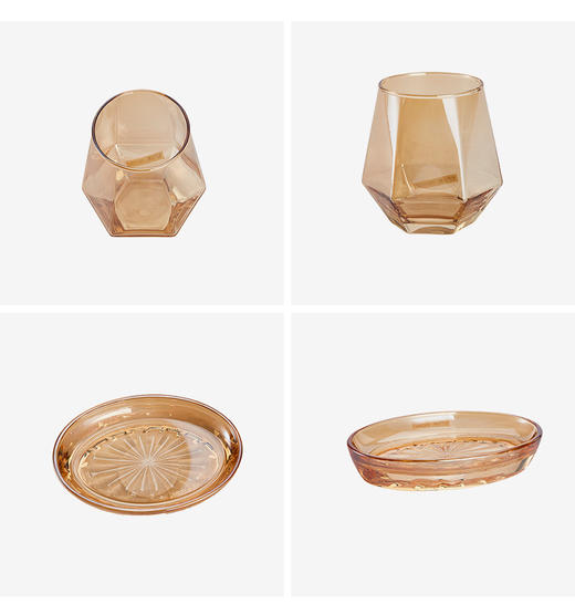 玻璃乳液瓶 赫莉 无忧焦糖色 商品图2