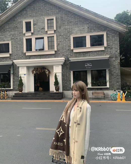 Lv渐变围巾-驼色 商品图3