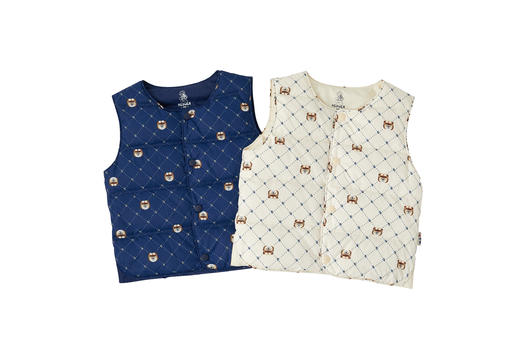 可嘟儿羽绒马甲印花 商品图0