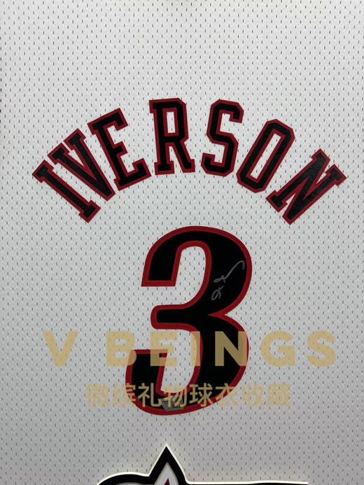 收藏系列 艾弗森 76人队3号白色 亲笔签名球衣 商品图2